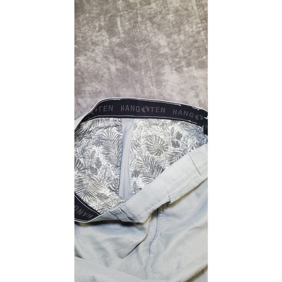 Hang Ten Shorts Men Sz 34 Gray Wharf Hybrid Chino Beach Swim Golf Ca18-23 - Picture 5 of 9